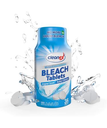 Buy Advanced Water-Soluble Bleach Tablets - 36 Ultra Concentrated No Phosphate Cleaning Tablets for Laundry & Multiuse - Buy Online on GoSupps.com