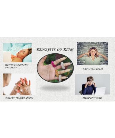 Jet Spiky Sensory Finger Rings - Acupressure Rings for Stress Relief | 10 Pack for Men Women & Kids - Buy Online on GoSupps.com