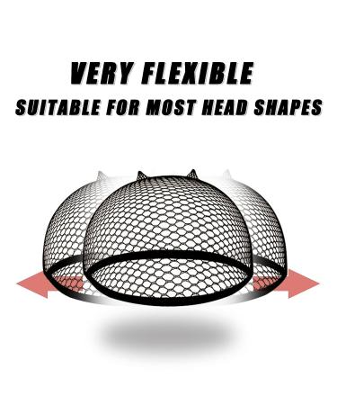 Smilco 10-Piece Mesh Wig Cap Net for Women - Black Fishnet Hair Net - Buy Online on GoSupps.com