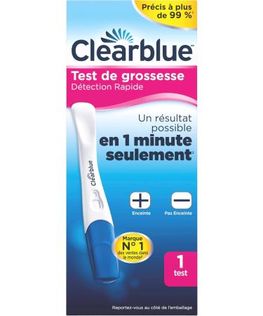 Clearblue Rapid Detection Pregnancy Test Result as Fast as 1 Minute 1 Count 1 count (Pack of 1) - Buy Online on GoSupps.com