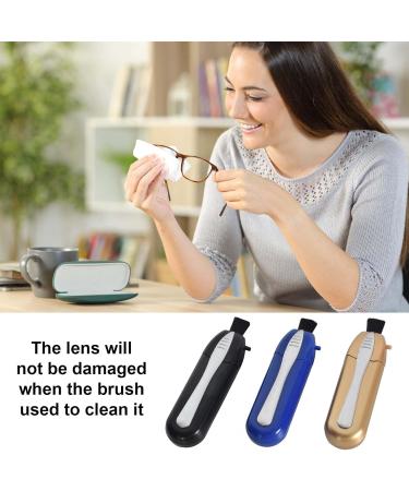 Kioiner 3 Pcs Eyeglasses Lens Cleaners Mini Portable Carbon Microfibre Cleaning Clip with Brush for All Types of Glasses Sunglasses Reading Glasses Spectacles - Buy Online on GoSupps.com
