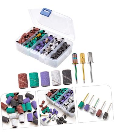 Housoutil 1 Set Nail Polish Set Manicure Buffing White Nail Grinding Nail Sanding Bands Manicure Band Nails Kit Drill Sanding Bands Nail Tools Alloy Polisher Polishing Tape - Buy Online on GoSupps.com