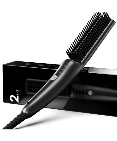 Ionic Hair Straightener Comb, SHINCHIE Hair Straightener Brush Straightening Comb for Women with 3 Temp 30s Fast Heating & Anti-Scald
