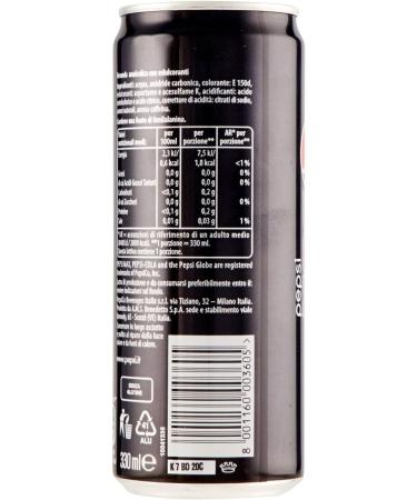  Pepsi Pepsi Max Cola Flavored Non-Alcoholic Drink Zero Sugar Pot Sleek Size 24 x 0.33 L - Buy Online on GoSupps.com