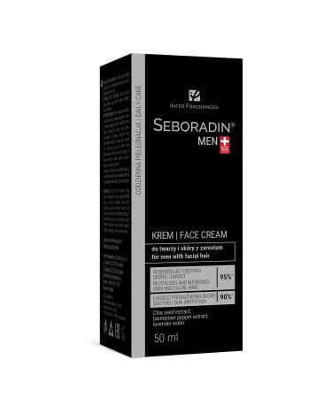Seboradin Beard Face and Skin Cream for Men 50ml | Moisturizing and Revitalizing Face Cream | Anti-Aging Anti-Fatigue Beard Care | Moisturizing Sensitive Skin Care