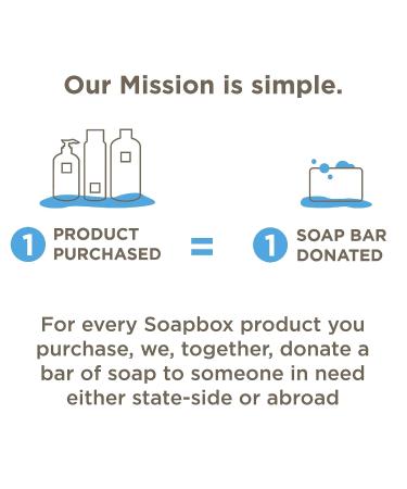 Soapbox Coconut Oil Shampoo Bar 3.1oz - Natural, Eco-Friendly, Moisturizing for Dry Hair | Color Safe, Sulfate/Paraben/Silicone/Cruelty-Free, Vegan - Buy Online on GoSupps.com