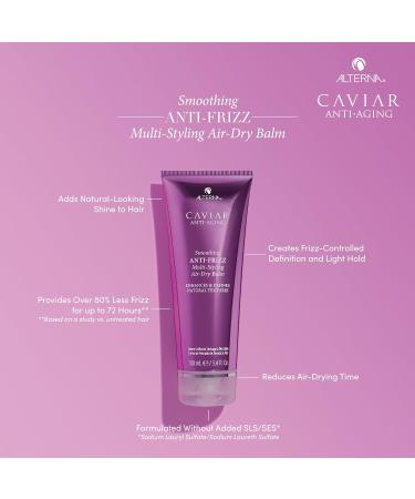 Alterna Caviar Anti-Aging Smoothing Anti-Frizz Balm 3.4 Fl Oz | Light Hold Natural Shine Sulfate Free - International Shipping - Buy Online on GoSupps.com