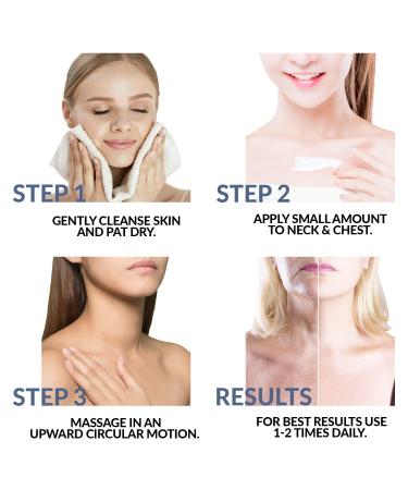 Firming Neck Cream for Chin to Chest | Skin Tightening with Caffeine & Hyaluronic Acid | Anti-Aging Wrinkle Cream - Buy Online on GoSupps.com