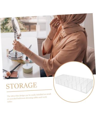 Ciieeo 2pcs Cosmetic Storage Box Storage Drawers Lipstick Stand Vanity Organizers Eye Shadow Bracket Transparentx2pcs 25x8.5x4.8cmx2pcs - Buy Online on GoSupps.com