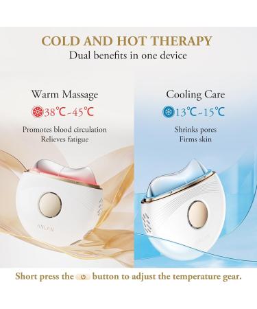 ANLAN Gua Sha Tool for Face Yoga with Red Light Therapy Heated Massager for Face & Body Facial Sculpting Device for Skin Lift Anti-Aging & Toning Device - Pink - Buy Online on GoSupps.com