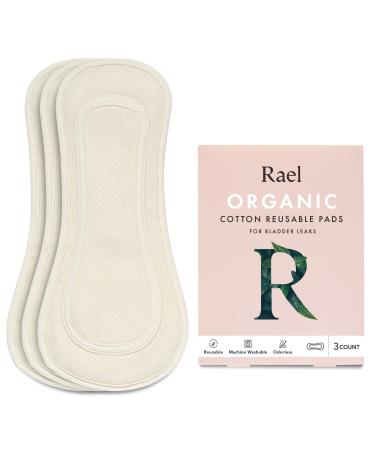 Rael Reusable Panty Liners Menstrual Organic Cotton Cover - Postpartum  Essential Cloth Panty Liners for Women Washable Soft and Thin Leak Free  Sensitive Skin (3 Count Brown) 3 Count (Pack of 1) Brown
