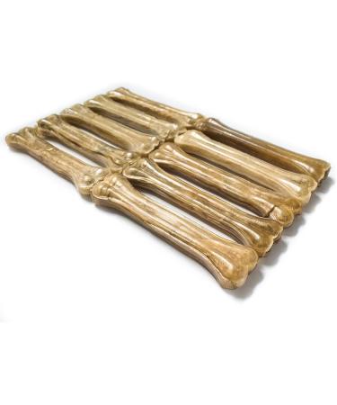 Bontoy Dog Bone - 10 Pieces x 21 cm | Natural Beef Skin Treat | Protein-Rich Chew for Strong Dog Muscles - Buy Online on GoSupps.com