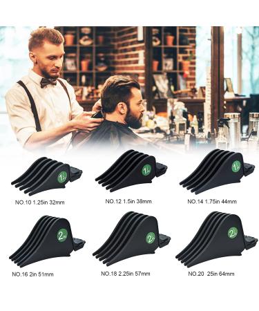 Professional Hair Clipper Combs Guides - 6 Pack (Large Size) | Fits Most Wahl Clippers | 1.25-2.5 inch Cut Lengths - Buy Online on GoSupps.com
