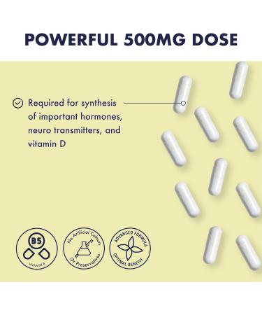 Higher Nature Pantothenic Acid 500mg - Vitamin B5 Supplement for Tiredness & Fatigue - Gluten Free - 60 Capsules - Buy Online on GoSupps.com