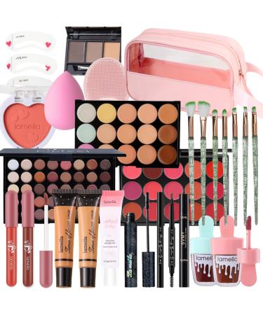 Travel Makeup Kit Girl Makeup Kit for Girls Ages 8-12 Kids Makeup Sets for Girls 5-8 Makeup Kit for Girls Makeup Sets For Women Full Kit Makeup Set for Kids Suitable for Beginners Teens