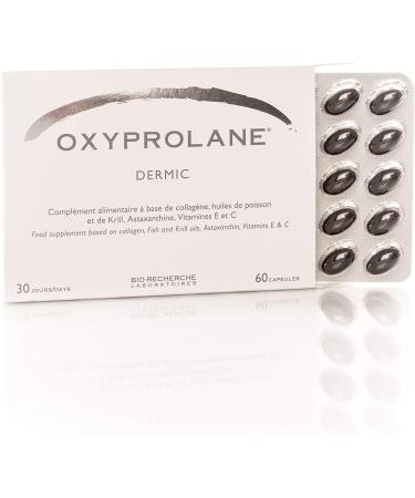Oxyprolane Dermic Anti-aging and Healing Supplement Cure 1 Month / 60 Capsules (2/d) + 30% Collagen Synthesis in 3D Made in France - Buy Online on GoSupps.com