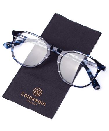 Computer Blue Light Blocking Glasses Handcrafted Frame Light Weight Anti-Glare UV Filter Reading Glasses Optical Eyeglasses Spectacle Myopia Frame