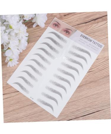 FRCOLOR 2pcs 3d Eyebrow Stickers Hair- Eyebrow Stickers Imitation Eyebrow 6d Eyebrow Trimming The Lazy - Buy Online on GoSupps.com