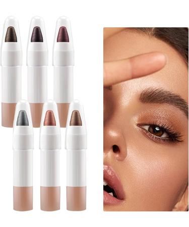  Generisch Women's Eyeshadow Pencil | Cream Eyeshadow Pencil 6 Colors for Contouring Highlighting and Defining in Cosmetic Makeup for Spring Makeup Looks - Buy Online on GoSupps.com