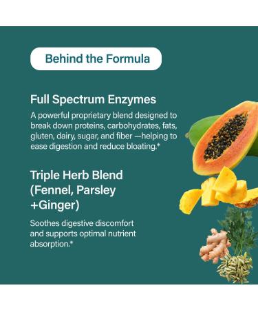 Kabooya Plana Belly | Digestive Enzymes for Quick Bloating Relief | Vegan Formula with Ginger Fennel & Dandelion Helps Reduce Water Retention Gut Health for Men & Women 60 Capsules - Buy Online on GoSupps.com