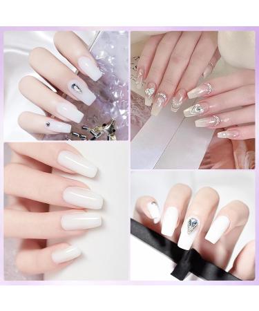 UV Nagelgel 15g*2 - Sealing & Assembly Gel for Nail Extensions Solid Color & Poly Gel for Nail Art - White - Buy Online on GoSupps.com