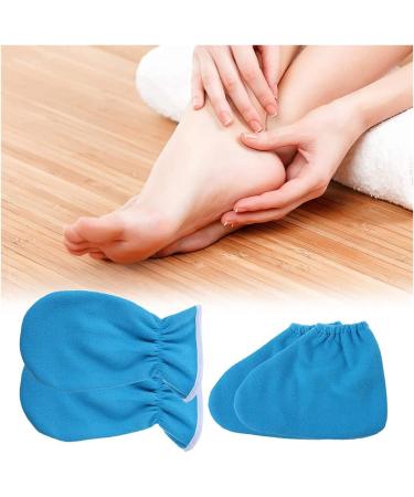 LIXBD Paraffin Wax Spa Set - Moisturizing Hand Treatment with Bathing Shoes Ankle Boots & Isolated Gloves for Women - Blue - Buy Online on GoSupps.com