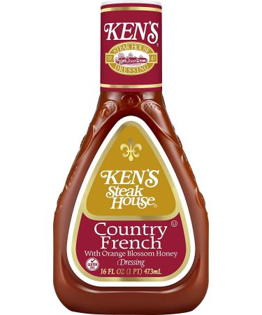 Ken's Steak House Country French With Orange Blossom Honey Dressing 16oz - Pack of 2 | Delicious Salad Dressing - 32 Fl Oz Total - Buy Online on GoSupps.com