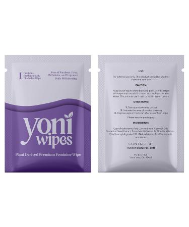 30 Count Biodegradable & Flushable Feminine Wipes - pH-Balanced Aloe Vera & Vitamin E - Perfect for Travel & On-the-Go - Buy Online on GoSupps.com