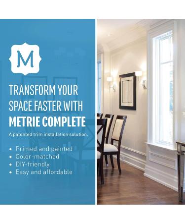 Metrie Complete Finishing Kit in Polar White/Color-Matched to Pre-Painted Wood Wall Treatments/Easy  DIY-Friendly Installation - Buy Online on GoSupps.com