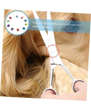PopetPop Professional Pet Hair Cutter Set - 12 Scissors with Silicone Shock Rods for Grooming & Hairdressing - Buy Online on GoSupps.com