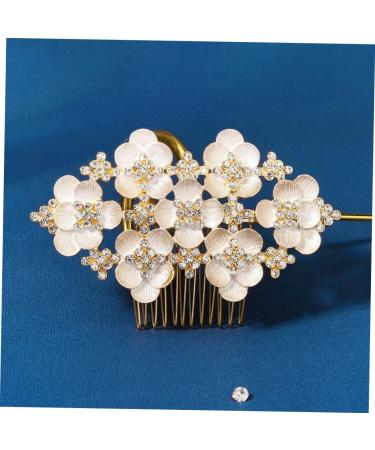 Didiseaon Hair Comb Bride Accessories Hair Accessory for Girls Hair Clips for Girls Hair Accessories for Women Floral Decorations Tiara Bride Headpiece Crystal Metal Miss Headband - Buy Online on GoSupps.com