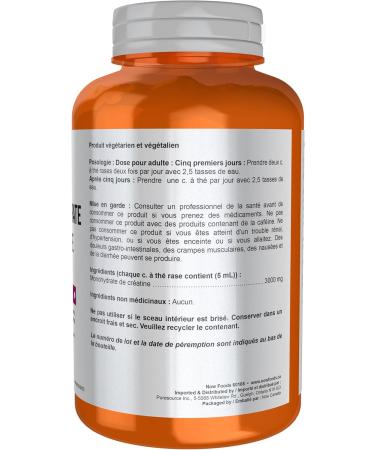 NOW Sports Nutrition Creatine Monohydrate Powder Mass Building*/Energy Production* 227g - Buy Online on GoSupps.com