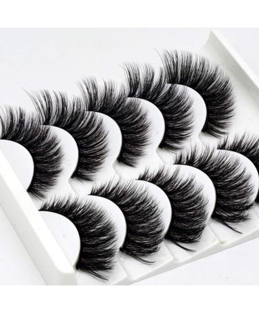 Shop Elocoise 5 Pairs 3D Reusable False Eyelashes - Handmade Long Artificial Eye Makeup (3D-52) | International Shipping Available - Buy Online on GoSupps.com