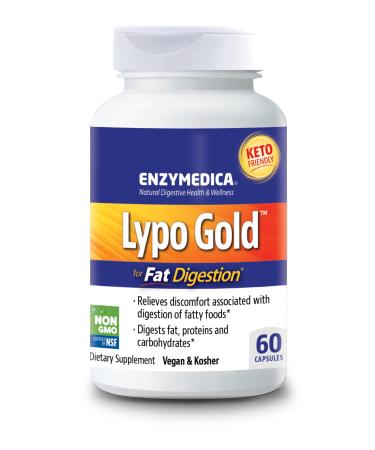 Enzymedica Lypo Gold For Fat Digestion 60 Capsules