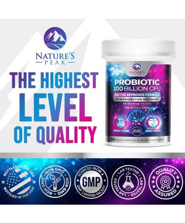 Probiotics 100 Billion CFU - 16 Premium Strains + Prebiotics - Best Probiotics for Women & Men - Supports Immune Digestive & Gut Health Supports Occasional Constipation Gas & Bloating - 60 Capsules 60 Count (Pack of 1) - Buy Online on GoSupps.com