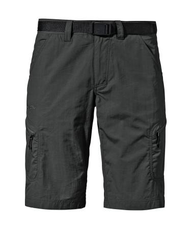 Sch ffel men's shorts Silvaplana2 versatile hiking pants with separate belt outdoor pants with practical pockets 48 Black