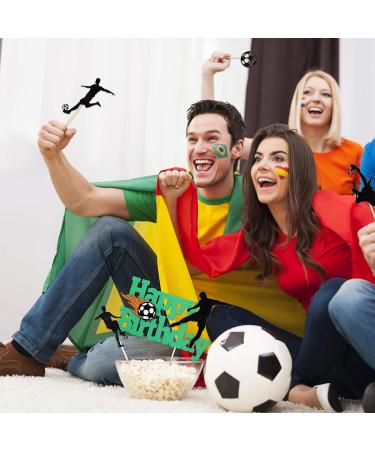 7 Pieces Football Cake Topper Happy Birthday Football Cake Decorations Soccer Cake Topper Decorations for Boys Birthday Decorations Sports Themed Party Decorations Supplies - Buy Online on GoSupps.com