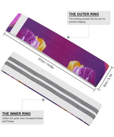 Vibrant Flower Pattern Resistance Bands | Fabric Exercise Bands for Fitness & Leg Workouts - Shop Now - Buy Online on GoSupps.com