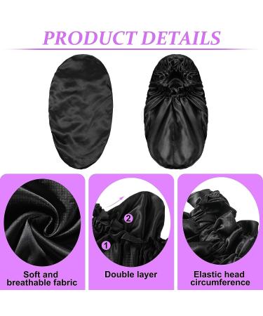 Kids Braid Bonnet for Sleeping - Double Layer Satin Cap for Girls - 4 Pieces in 4 Colors - Buy Online on GoSupps.com