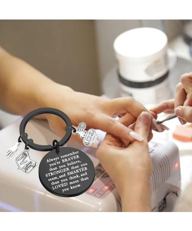 KUIYAI Nail Artist Gift Beautician Gift Graduation Gift Manicurist Worker Gift Black 1.18*1.18inch - Buy Online on GoSupps.com