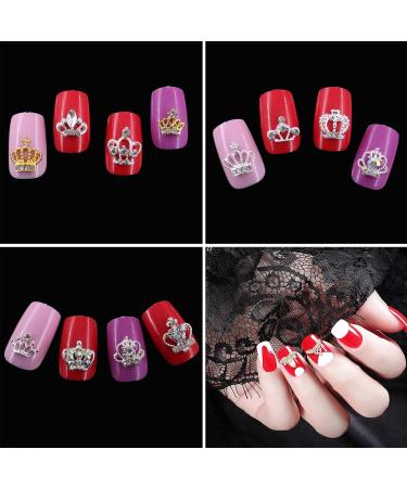 NICENEEDED Nail Decoration Set - 30 Pcs Silver Rhinestones & 3D Metal Gems for Women & Girls - DIY Nail Art Supplies - Style 4 - Buy Online on GoSupps.com