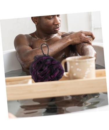 Shop Ipetboom 4pcs Bath Ball Set - Comfortable Exfoliating Shower Scrubbers for Women | Black Bath Sponge & Body Washing Tool - Buy Online on GoSupps.com
