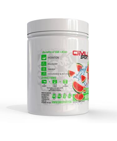 GMU SPORT EAA + BCAA Powder - Essential Amino Acids & Electrolyte Drink Hydration Recovery for Men & Women | Muscle Support Drink for Runners | Sugar-Free Aminos - 40 Servings - Watermelon - Buy Online on GoSupps.com
