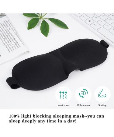 Buy 3D Sleep Mask for Men & Women - Light Blocking Eye Mask with Adjustable Strap for Comfortable Sleep Yoga & Travel - Buy Online on GoSupps.com