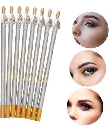 Healvian 8pcs Pencil Sharpener Eyebrow Pencil Eyeliner with Sharpener Eyebrow Definer Makeup Tool 1 count (Pack of 1) As Shown - Buy Online on GoSupps.com