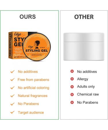 GMBYLBY 60g Long Lasting Hair Gel Holding Strong Styling Strong Fast Drying For Curly - Buy Online on GoSupps.com