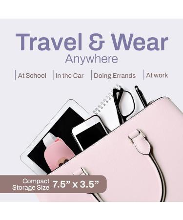 Portable Menstrual Heating Pad for Cramps - 3 Massager + 3 Heat Settings - Rechargeable Travel Period Pain Relief Pad in Pink - Buy Online on GoSupps.com