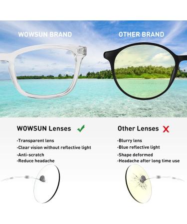 Children's Blue Light Blocking Glasses - Clear Lens for Boys & Girls Non-Prescription Anti-Eye Strain Frames (Black + Transparent) - Buy Online on GoSupps.com