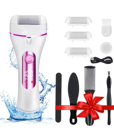 Electric Foot File Hard Skin Remover (Pink)