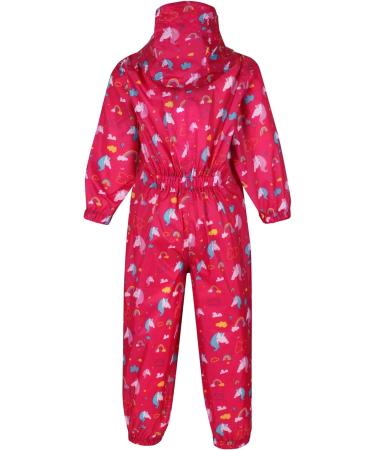 Regatta Kids Puddle IV All-in-One Suit - Unicorn Pink, 2-3 Years - Buy Online on GoSupps.com